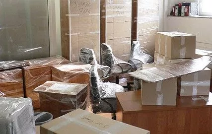 Professional office relocation with careful packing and secure delivery of furniture and equipment